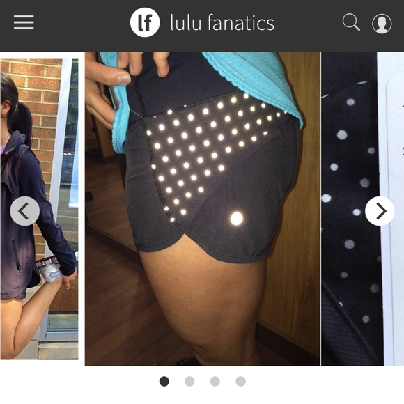 Lululemon speed up shorts 2.5" - 'reflective dots' low rise, size 6 - Picture 3 of 4